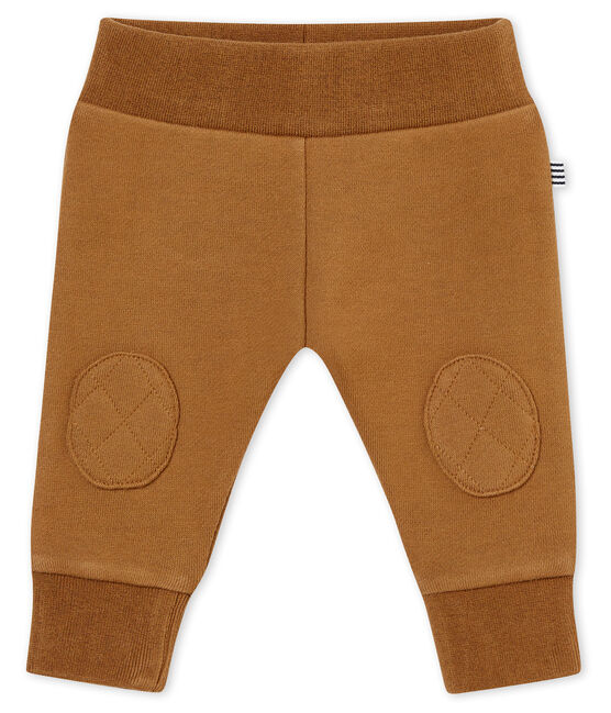 Pantalón para bebé niño en muletón marron BRINDILLE
