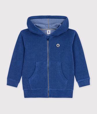 Sudadera infantil de algod&oacute;n con cremallera