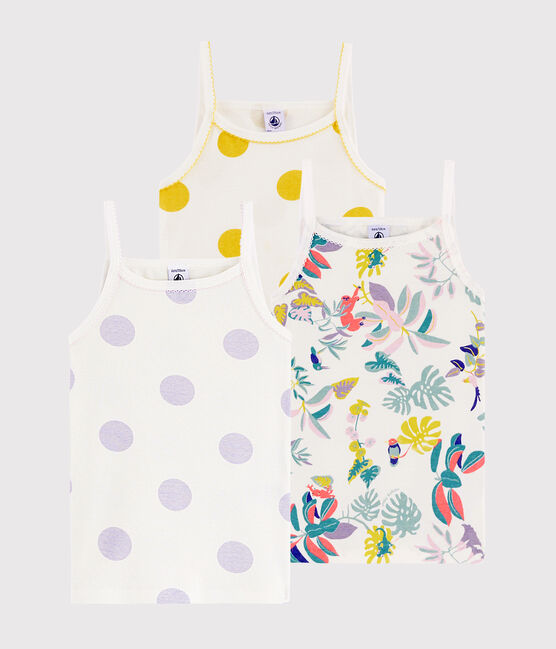 Lote de 3 camisas de tirantes con estampado de jungla para niña pequeña variante 1