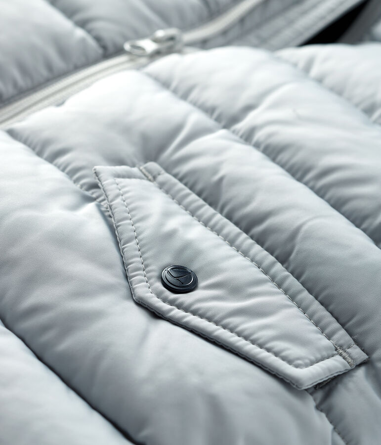 Plum&oacute;n acolchado para beb&eacute; ni&ntilde;o gris