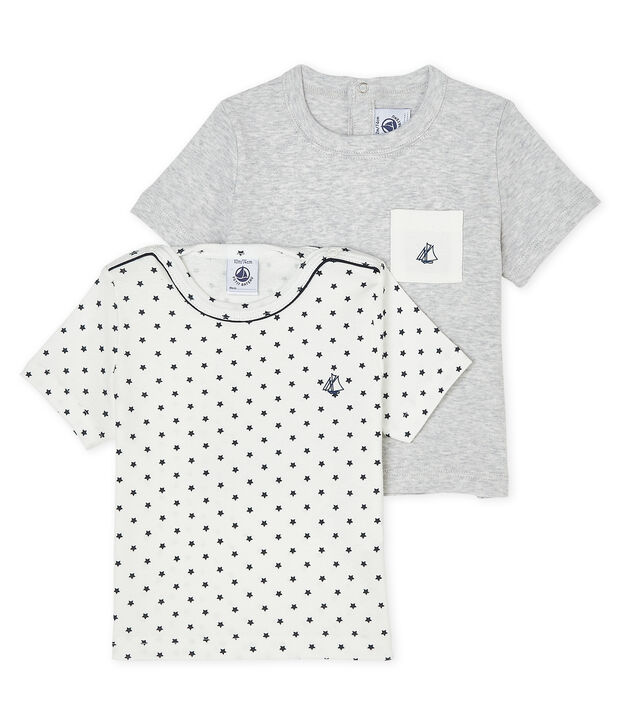 Juego de 2 camisetas para beb&eacute; ni&ntilde;o multicolor