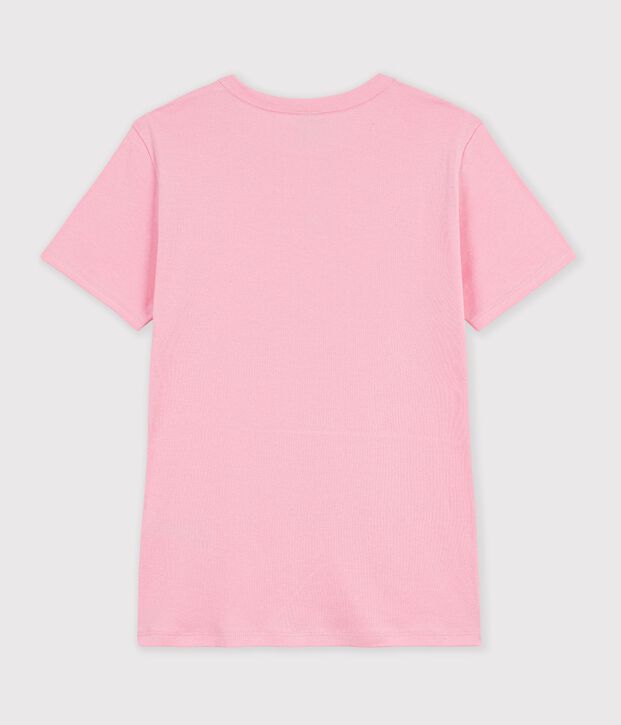 Camiseta lisa de algod&oacute;n de manga corta para mujer CHARMI