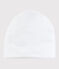 Gorro de recién nacido blanco de algodón blanco ECUME