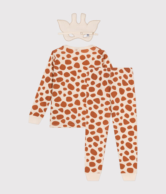 Pijama infantil de algodón tipo disfraz de jirafa blanco AVALANCHE/ ECUREUIL