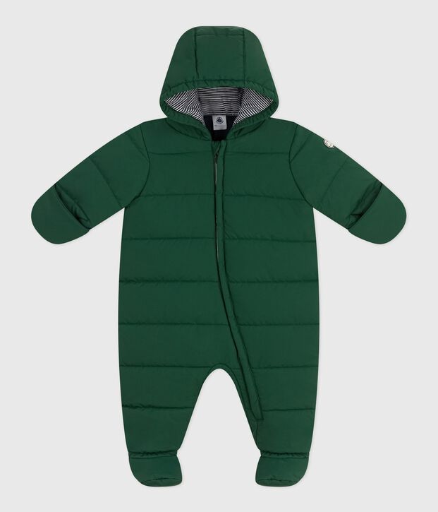 Buzo de poli&eacute;ster para beb&eacute; verde