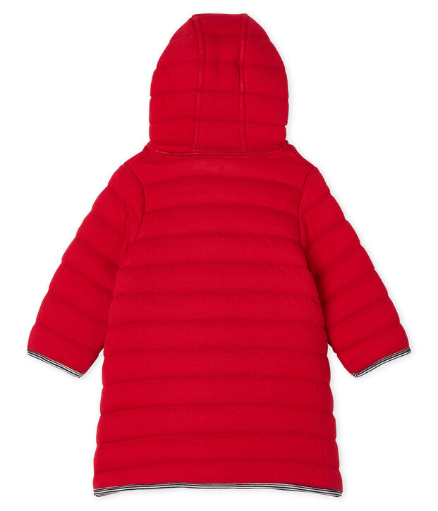 C&aacute;rdigan de tela t&uacute;bica acolchada para beb&eacute; ni&ntilde;a rojo