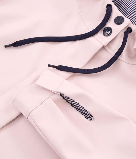 Parka larga para mujer rosa JOLI