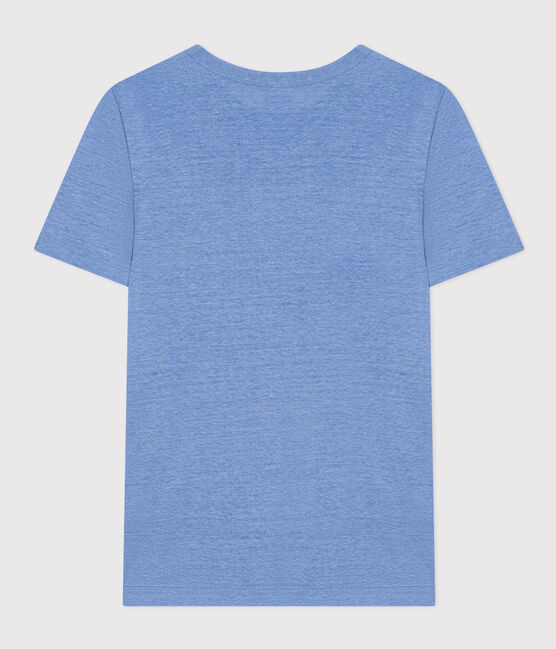 Camiseta, La Icónica de lino de mujer azul GAULOISE