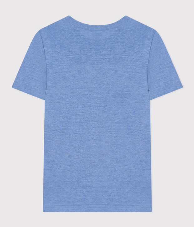 Camiseta, La Ic&oacute;nica de lino de mujer azul