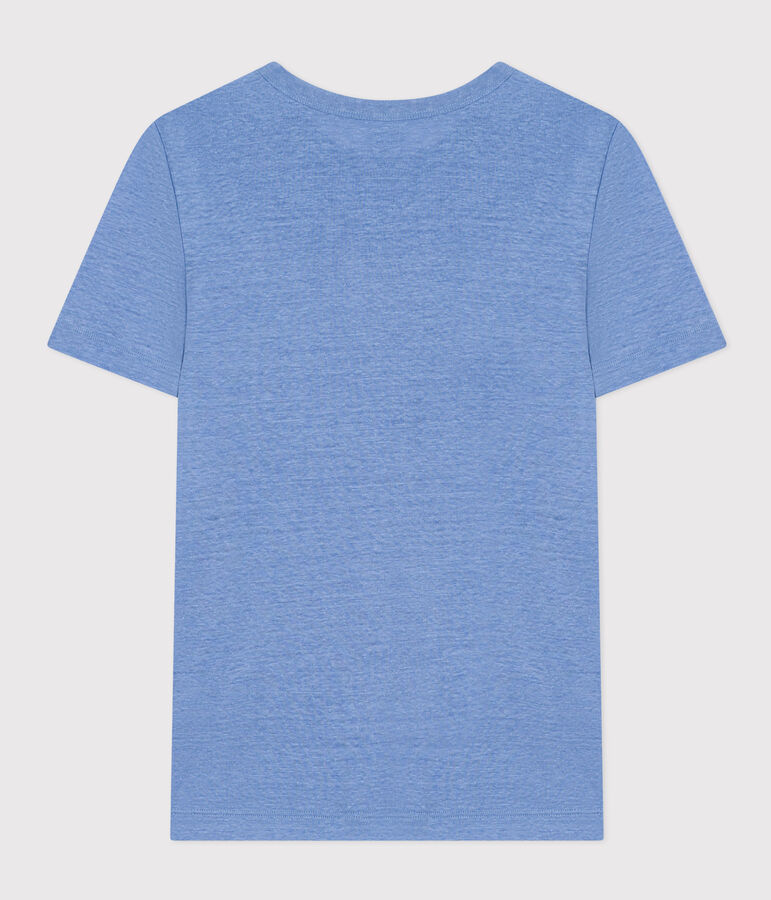 Camiseta, La Ic&oacute;nica de lino de mujer azul