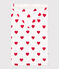 Capa de baño de rizo con corazones para bebé blanco MARSHMALLOW/rojo TERKUIT