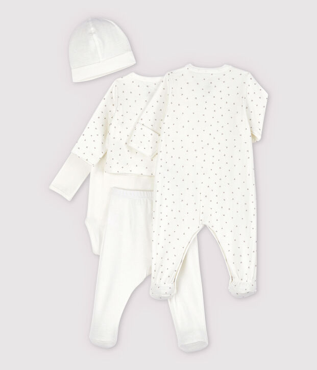 Kit de reci&eacute;n nacido de beb&eacute; de tejido t&uacute;bico de algod&oacute;n org&aacute;nico multicolor
