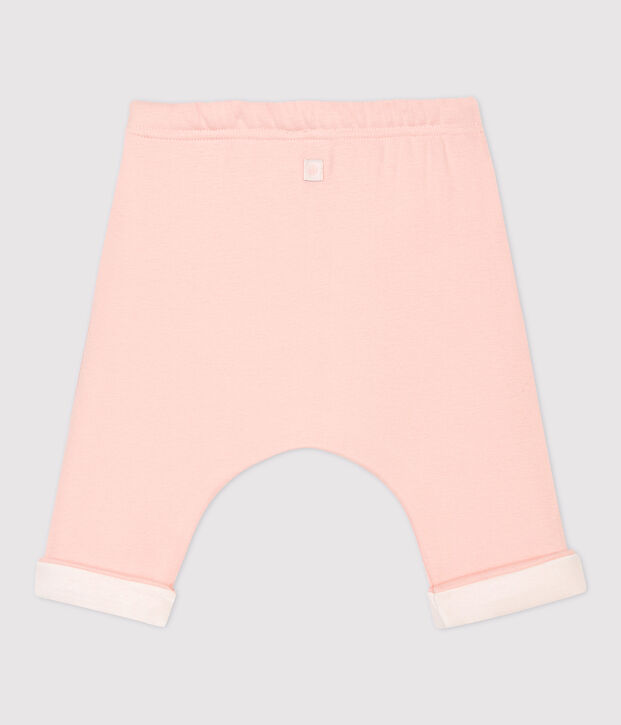 Pantal&oacute;n de beb&eacute; de algod&oacute;n org&aacute;nico rosa