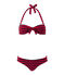Bañador de 2 piezas con forma de banda para mujer azul SMOKING/rojo TERKUIT