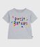 Camiseta infantil estampada de manga corta gris FUMEE CHINE