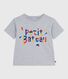 Camiseta infantil estampada de manga corta