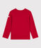 Jersey infantil liso de lana y algodón rojo POMPEI