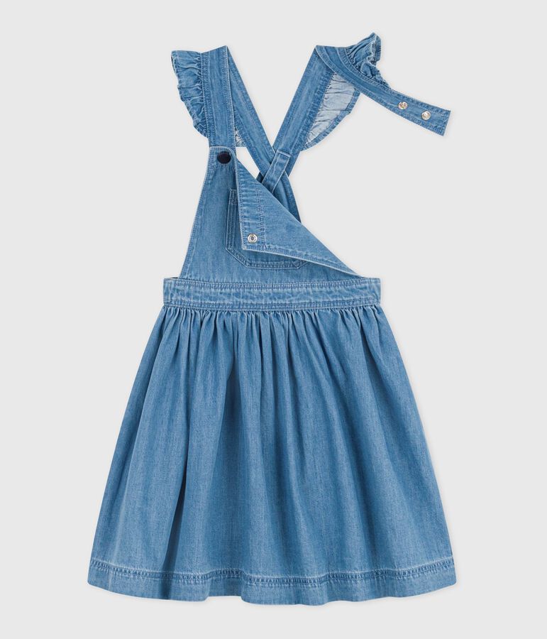 Pichi infantil de algod&oacute;n azul DENIM CLAIR
