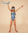 Bañador estampado para niña azul BEACH/ MULTICO