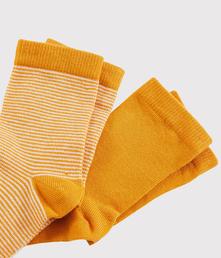 Juego de 2 de pares de calcetines de ni&ntilde;a/ni&ntilde;o multicolor