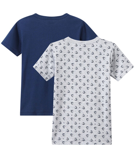 Lote de 2 camisetas de manga corta para niño blanco LOT