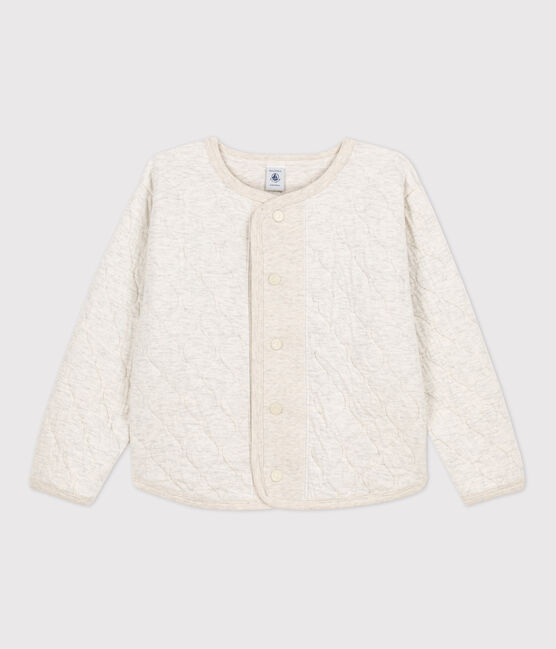 Cárdigan de túbico para niña beige MONTELIMAR CHINE