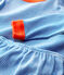 Pijama milrayas de niño de algodón azul RUISSEAU/blanco MARSHMALLOW