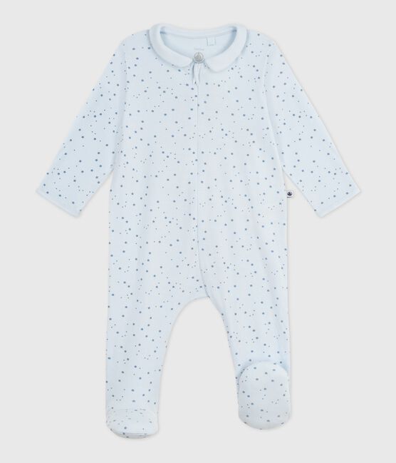 Pijama de algodón con cuello estampado de estrellas para bebé FRAICHEUR/ ADRIATIC