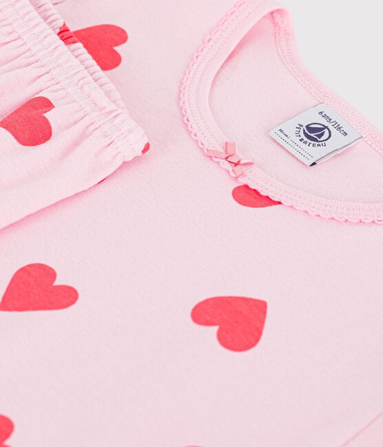 Pijama pirata infantil de algodón con estampado de corazones MARQUISE/ PEACHY