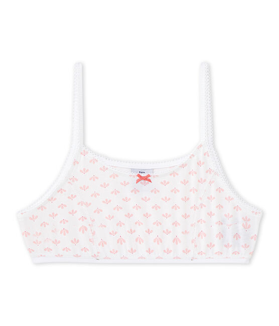 Top estampado para niña blanco ECUME/rosa VENUS/ MULTICO