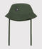Gorro para anudar de algodón liso para bebé verde CROCO