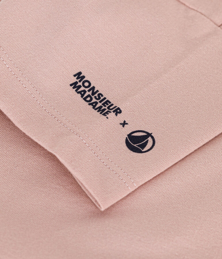 Camiseta infantil Monsieur Madame de algod&oacute;n rosa SALINE