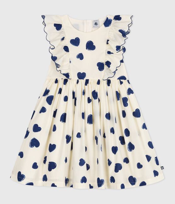 Vestido infantil de algodón sin mangas azul MILK/ SOIR