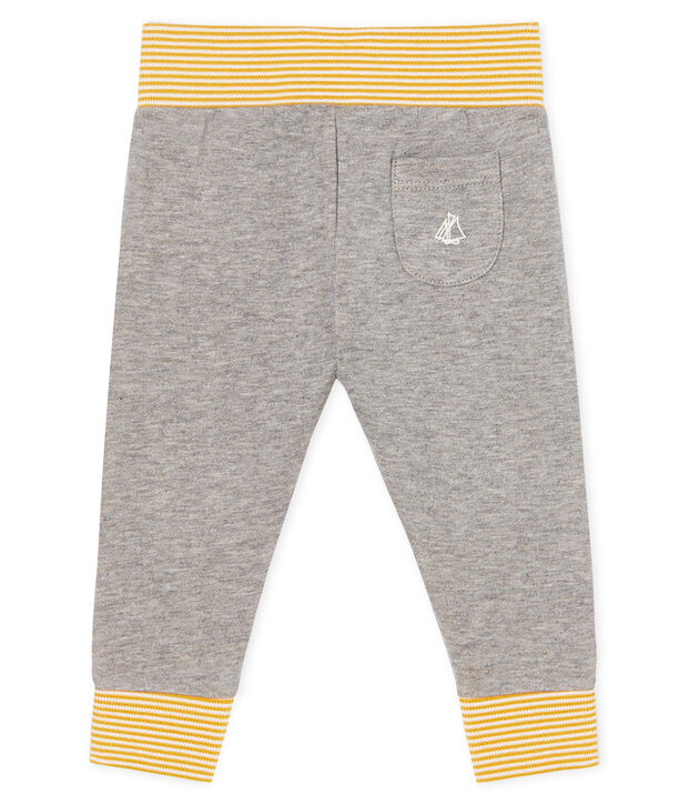 Pantal&oacute;n de tela t&uacute;bica para beb&eacute; gris