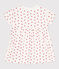 Vestido de muletón con body integrado para bebé blanco MARSHMALLOW/rojo PEPS