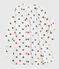 Bata polar infantil estampada blanco MARSHMALLOW/blanco MULTICO