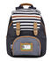 Mochila Petit Bateau x Tann's azul SMOKING/marron BRINDILLE/ MARSHMALLOW