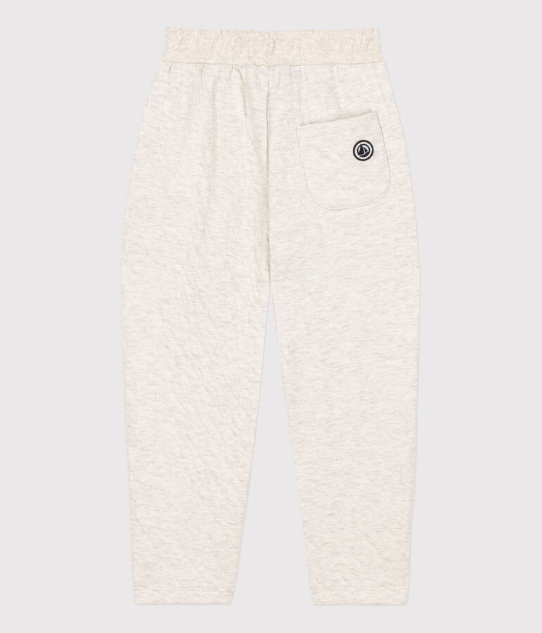 Pantal&oacute;n de t&uacute;bico acolchado de ni&ntilde;a / ni&ntilde;o beige