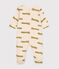 Pijama de algodón con estampado animal para bebé blanco AVALANCHE/ MULTICO