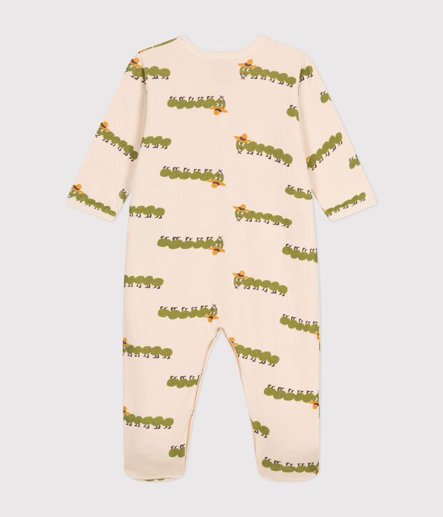 Pijama de algod&oacute;n con estampado animal para beb&eacute; crudo/multicolor
