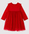 Vestido de manga larga para bebé niña rojo TERKUIT