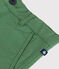 Pantalón corto de sarga para niño verde PALMERAIE