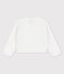 Cárdigan de punto elegante para bebé blanco MARSHMALLOW