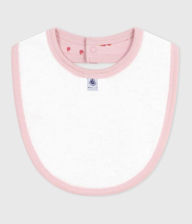 Babero de algod&oacute;n estampado para reci&eacute;n nacido rosa/multicolor