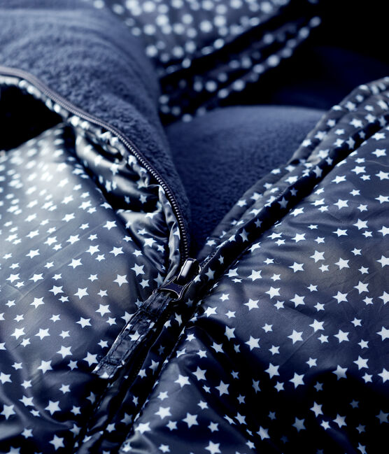 Buzo estampado de bebé azul SMOKING/blanco MARSHMALLOW