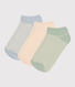 3 pares de calcetines de algodón a rayas para niños