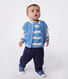 Chaqueta teddy colorblock de algodón para bebé
