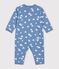 Pyjama b&eacute;b&eacute; en coton sans pieds imprim&eacute; c&oelig;urs azul/blanco