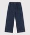 Pantal&oacute;n denim wide leg infantil azul