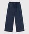 Pantal&oacute;n denim wide leg infantil azul